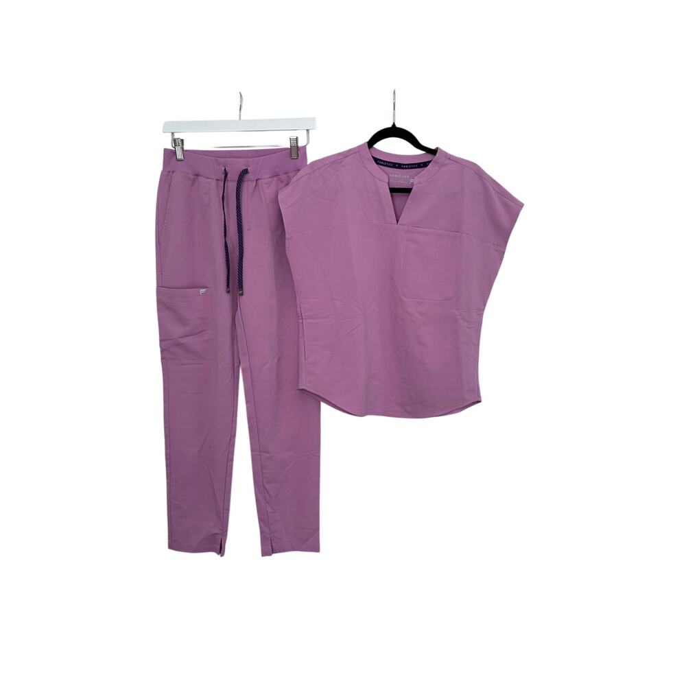 Fabletics NWOT XXS Ion Scrub Pant Straight Leg & XXS Evolve Scrub Top READ
